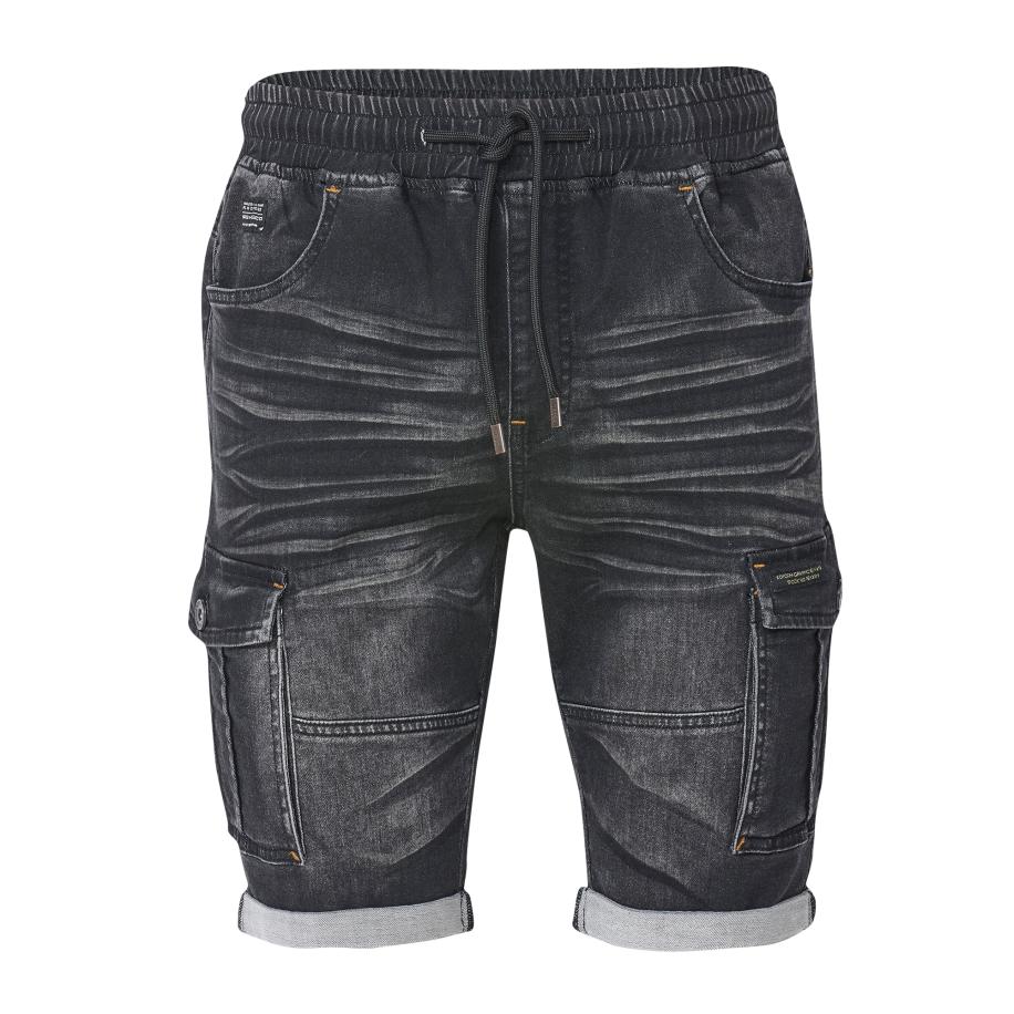 KOROSHI KOROSHI Cargojeans black denim -