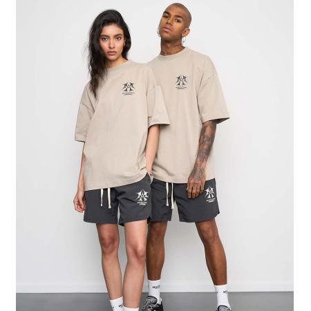 Multiply Apparel - Sketch - Geweven short in zwart