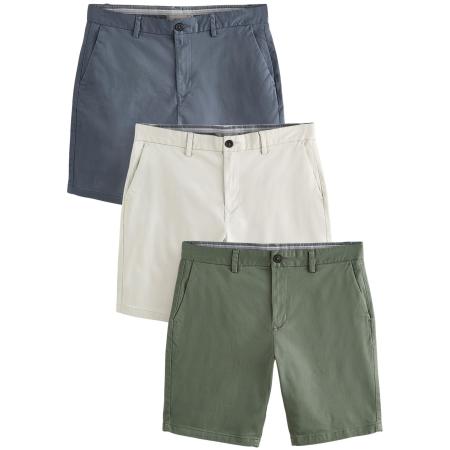 Next Next Chino smoky blue / groen / offwhite