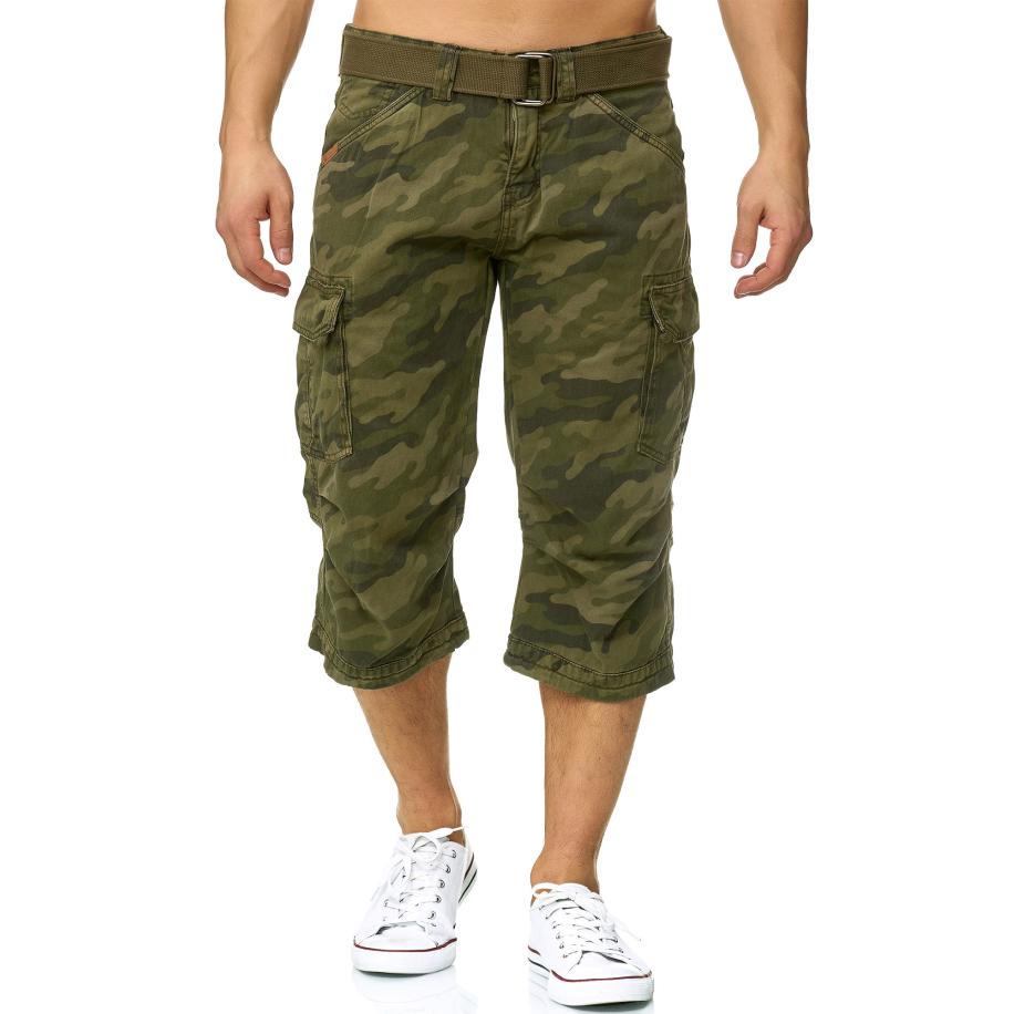 INDICODE JEANS INDICODE JEANS Cargobroek Nicolas groen / pastelgroen / donkergroen -