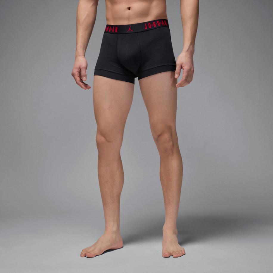 Jordan Flight katoenen boxershorts voor heren (3 stuks) - Zwart Zwart