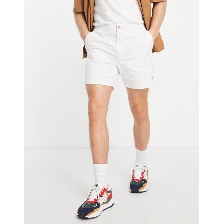 Polo Ralph Lauren - Prepster - Short van keperstof met icoonlogo in gebroken wit