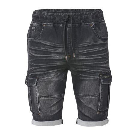 KOROSHI KOROSHI Cargojeans black denim