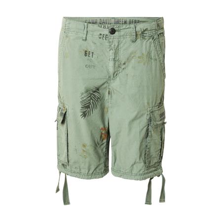 Camp David CAMP DAVID Cargobroek lichtgroen / donkergroen / mandarijn / zwart