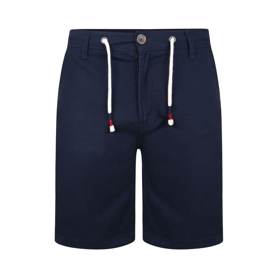 Threadbare Threadbare Broek Seacliffe donkerblauw / vuurrood / wit -