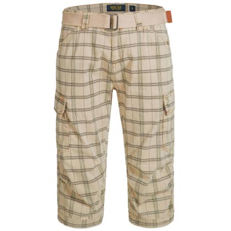 INDICODE JEANS INDICODE JEANS Cargobroek Nicolas Check beige / donkergrijs