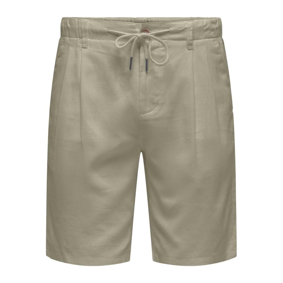 Only & Sons Only & Sons Bandplooibroek Leo donkerbeige -
