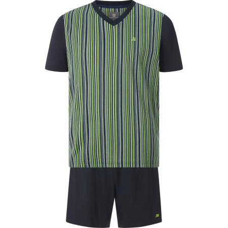 Jan Vanderstorm pyjama donkerblauw, Gestreept