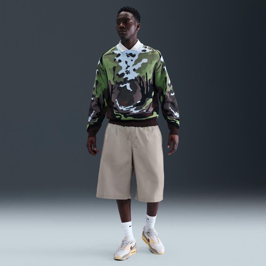 Nike Club oversized herenshorts - Grijs Grijs