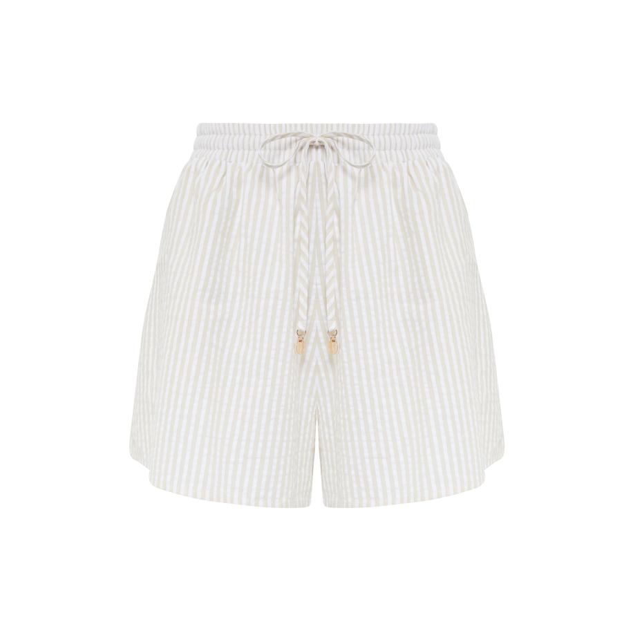 The Fated Broek MIMMI nude / wit Bruin