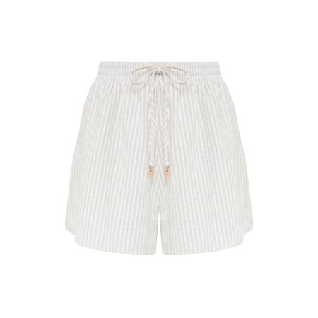 The Fated Broek MIMMI nude / wit