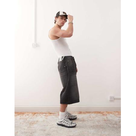 Cheap Monday - Dunno - Jort in zwart met web wassing