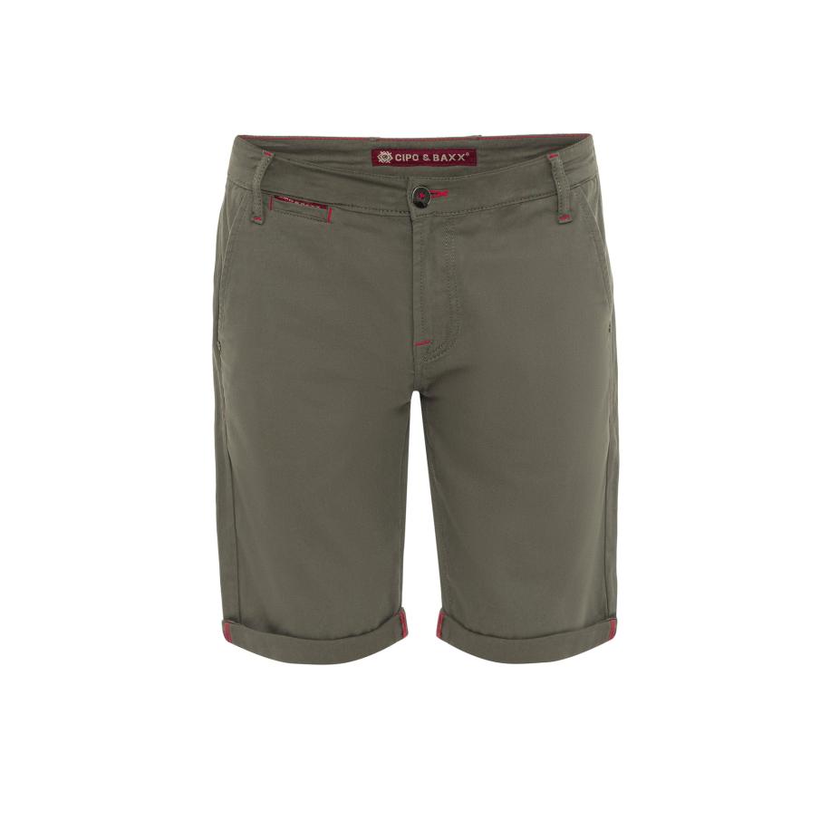 Cipo & Baxx CIPO & BAXX Broek kaki / rood -