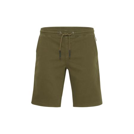 BLEND Broek donkergroen / wit