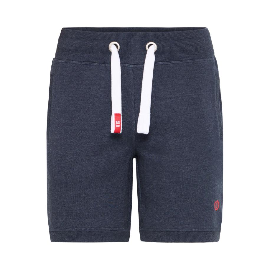 !Solid Broek navy / bloedrood / wit Blauw