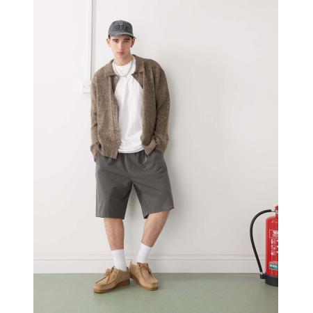 COLLUSION - Elegante short met lange pasvorm in krijtstreep-Veelkleurig