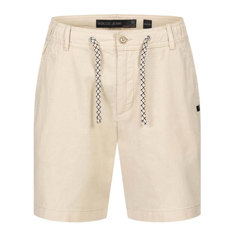 Indicode INDICODE Broek InBow beige / zwart / wit -