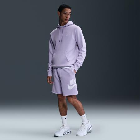 Nike Club Alumni herenshorts van sweatstof - Paars