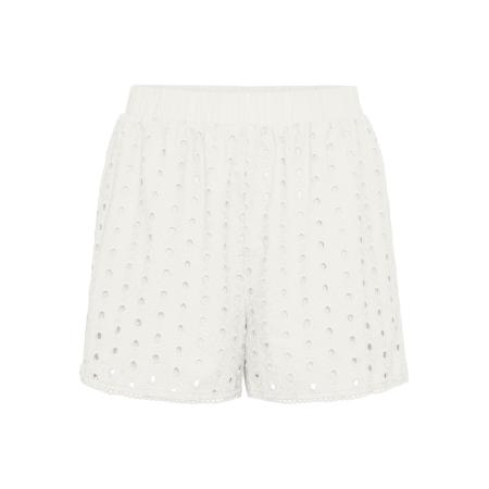 Pieces PIECES Broek Højtaljede natuurwit