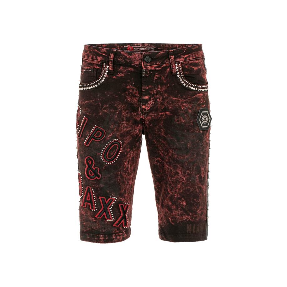Cipo & Baxx CIPO & BAXX Jeans Rotten rood / zwart -