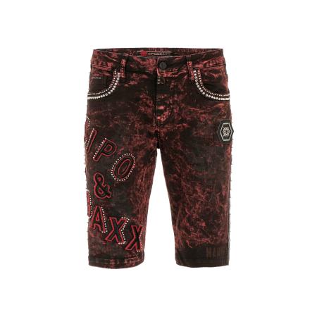 Cipo & Baxx CIPO & BAXX Jeans Rotten rood / zwart