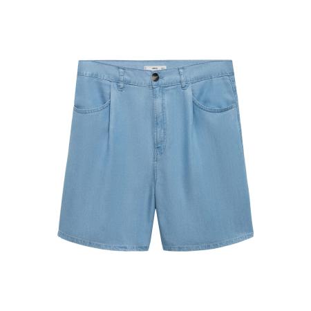 Mango MANGO Bandplooibroek Alessia lichtblauw