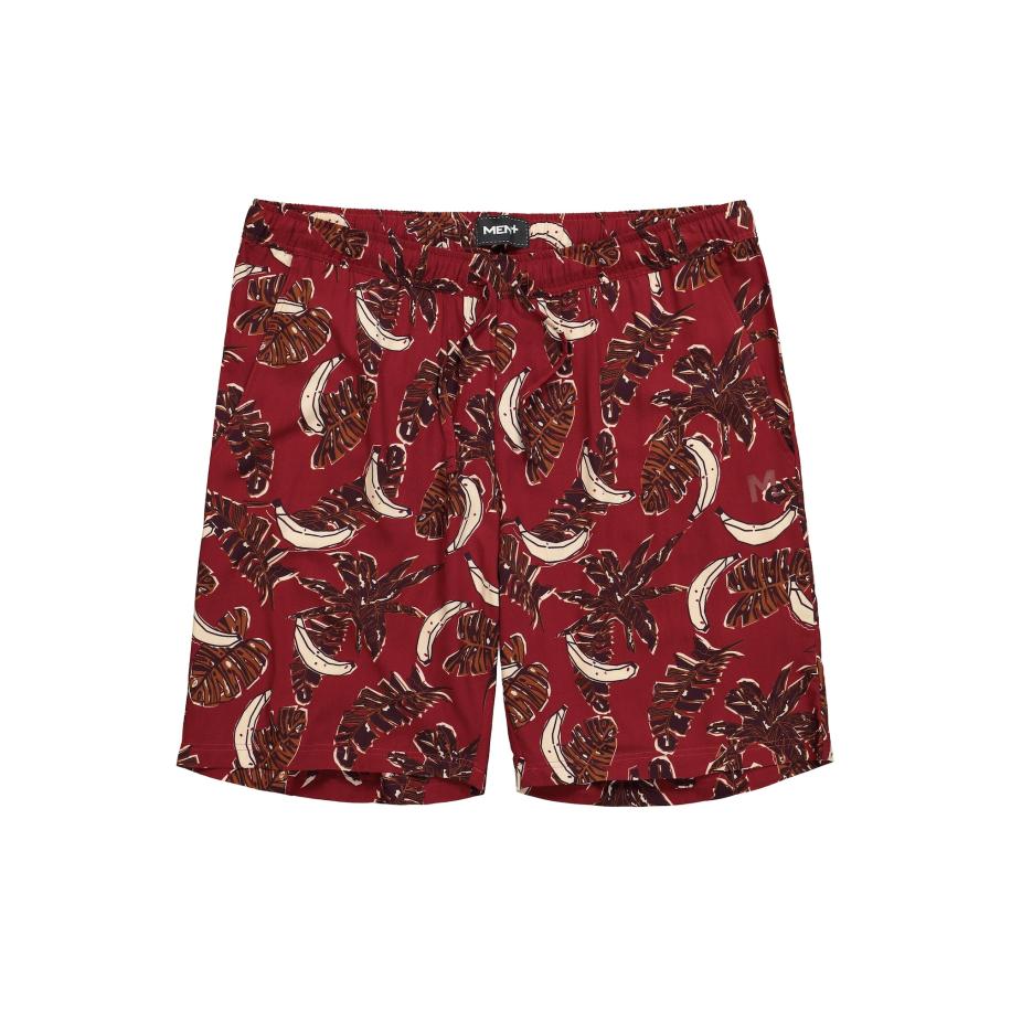 men plus Men Plus Broek beige / bordeaux / roestrood -