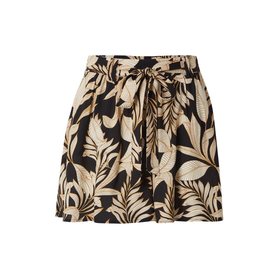 Only ONLY Bandplooibroek ONLNova Jasmin pueblo / zwart / offwhite -