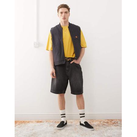 Santa Cruz - Big - Denim short in zwart met wassing