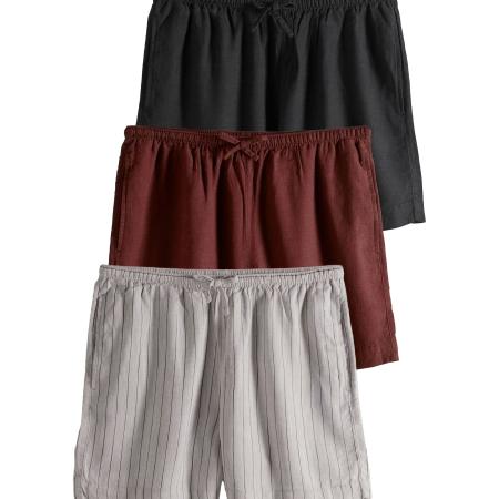 The Set The Set Broek ecru / kastanjebruin / zwart