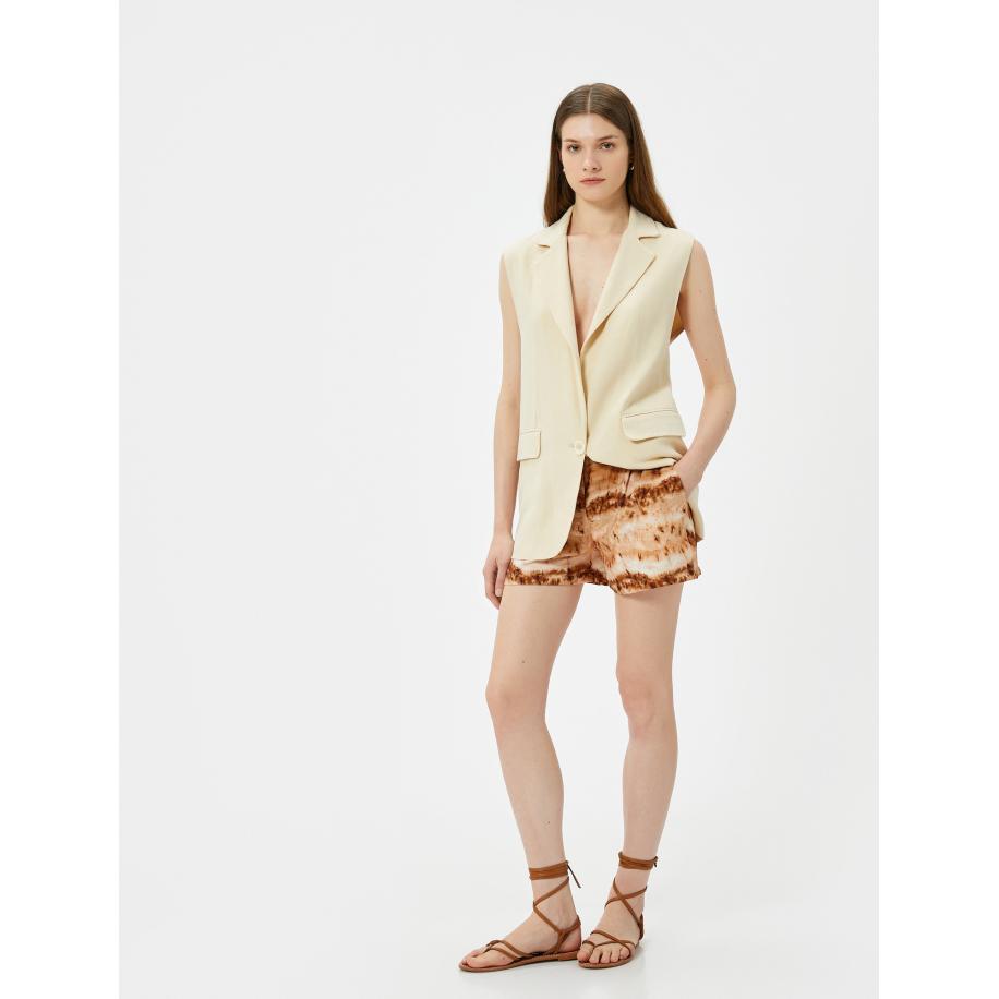 Koton Koton Bandplooibroek bruin / cappuccino -