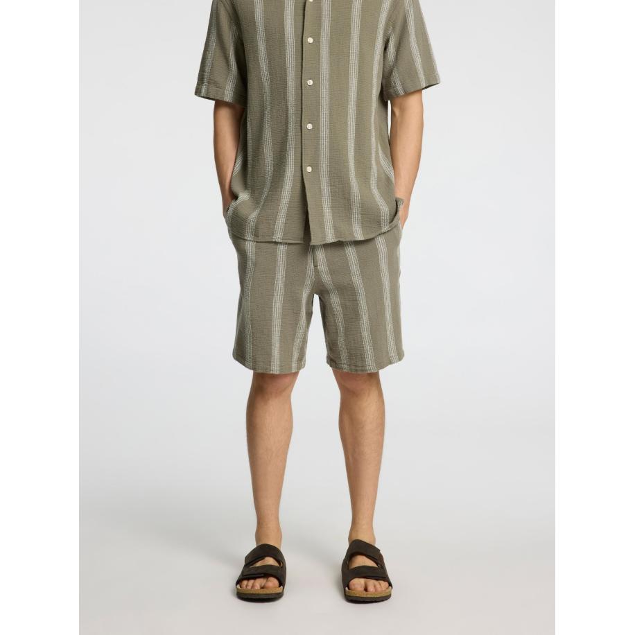 Selected SELECTED Broek groen / wit -