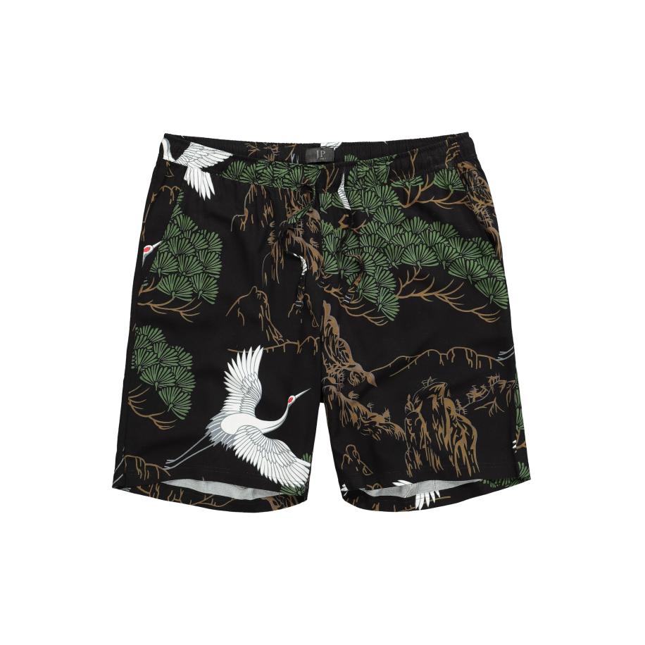 JP1880 JP1880 Broek Bermuda bruin / groen / zwart / wit -