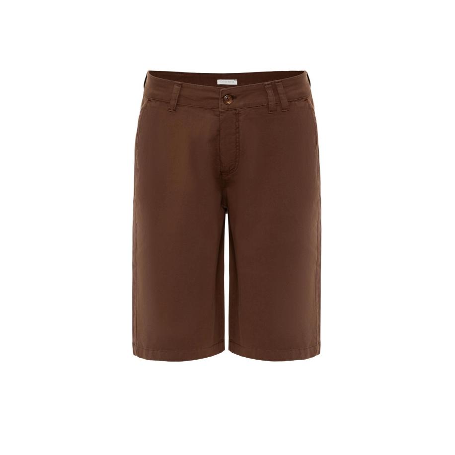 Cortera Cortera Broek bruin gemêleerd -