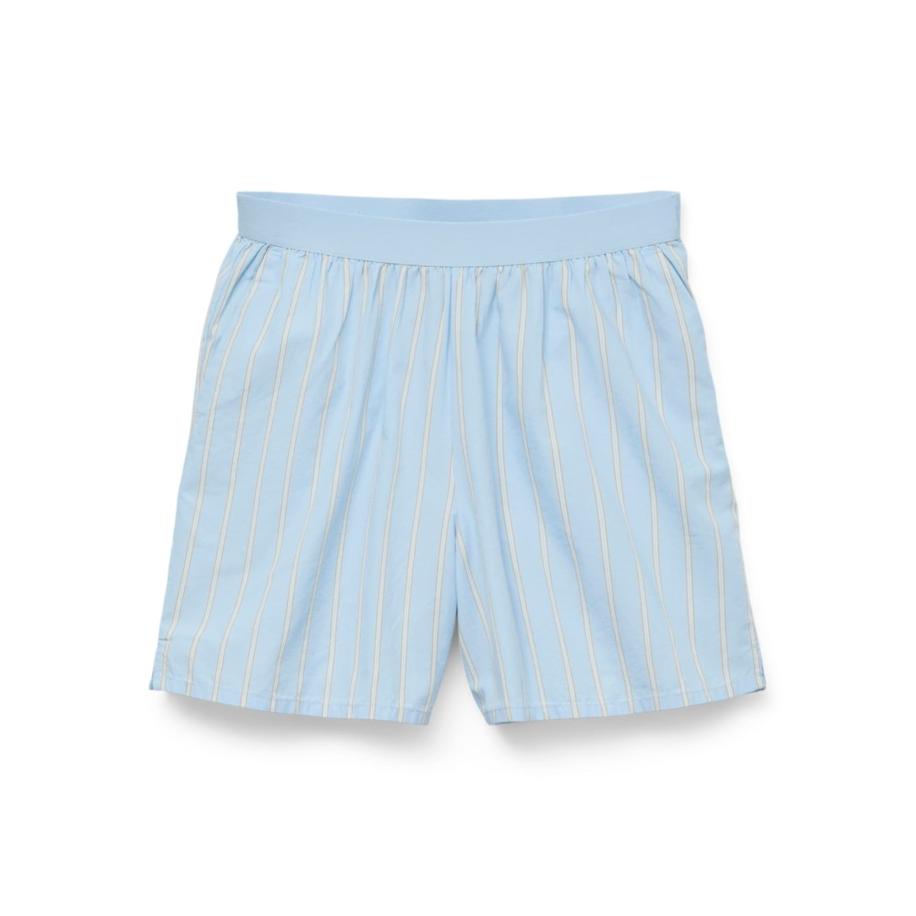 Vero Moda VERO MODA Broek VMCharlotte donkerbeige / lichtblauw / wit -