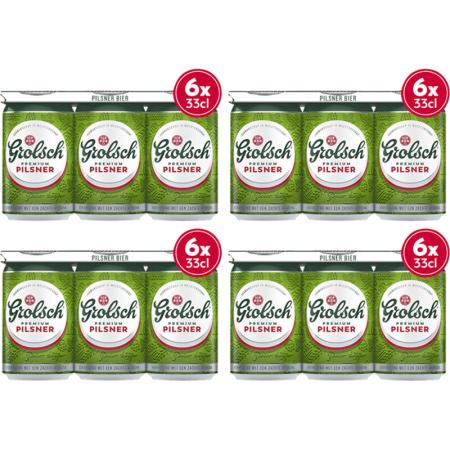 Grolsch Pilsner bier blik 4-pack