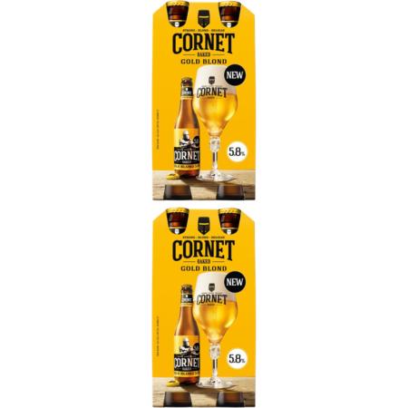 Cornet Oaked gold blond 4-pack 2-pack