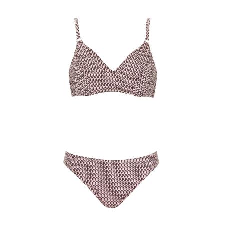 OLYMPIA OLYMPIA Bikini beige / wijnrood / wit