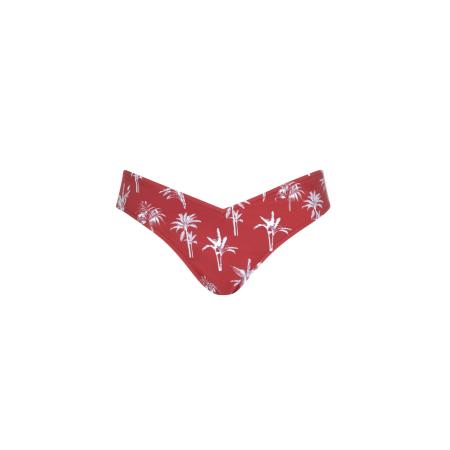 OLYMPIA OLYMPIA Bikinibroek donkerrood / wit