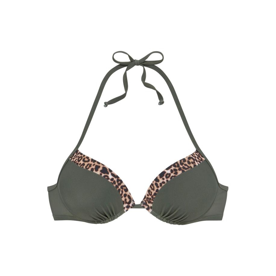 Lascana LASCANA Bikinitop beige / bruin / olijfgroen -