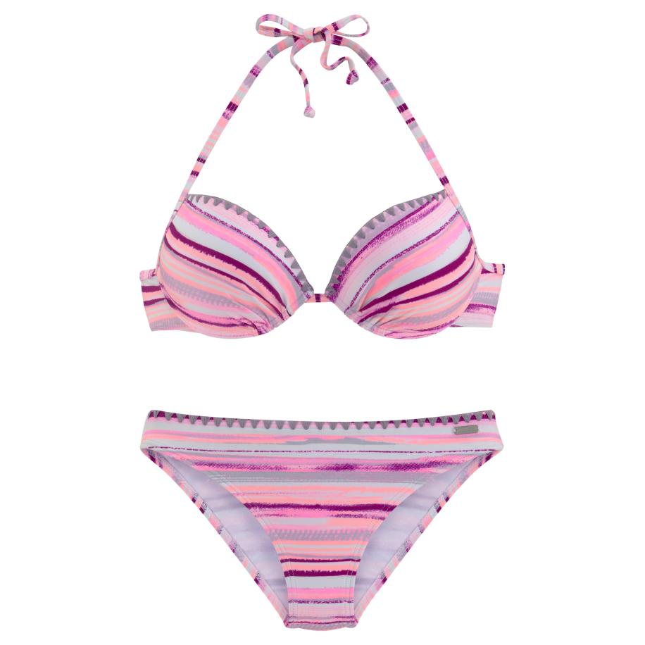 Venice Beach VENICE BEACH Bikini opaal / grijs / cyclaam / lichtroze -