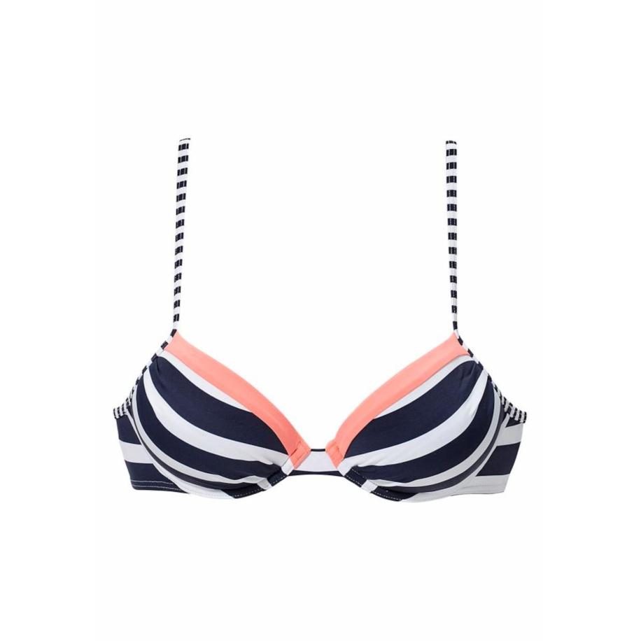 Kangaroos KangaROOS Bikinitop navy / abrikoos / wit -