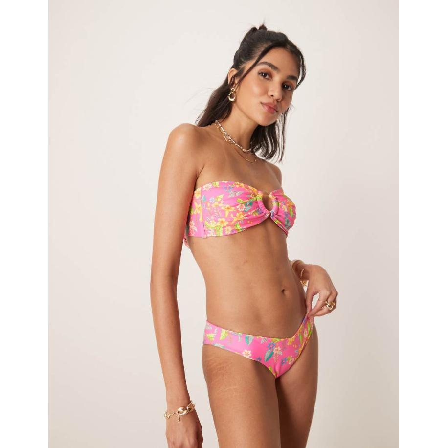 Kulani Kinis Viva Vacation Hoogopgesneden bikinibroekje in felroze Roze