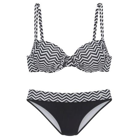 JETTE Bikini zwart / wit