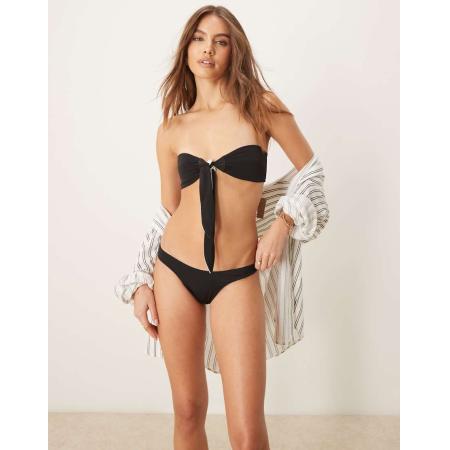 Free Society Hooguitgesneden bikinibroekje in zwart en wit-Veelkleurig