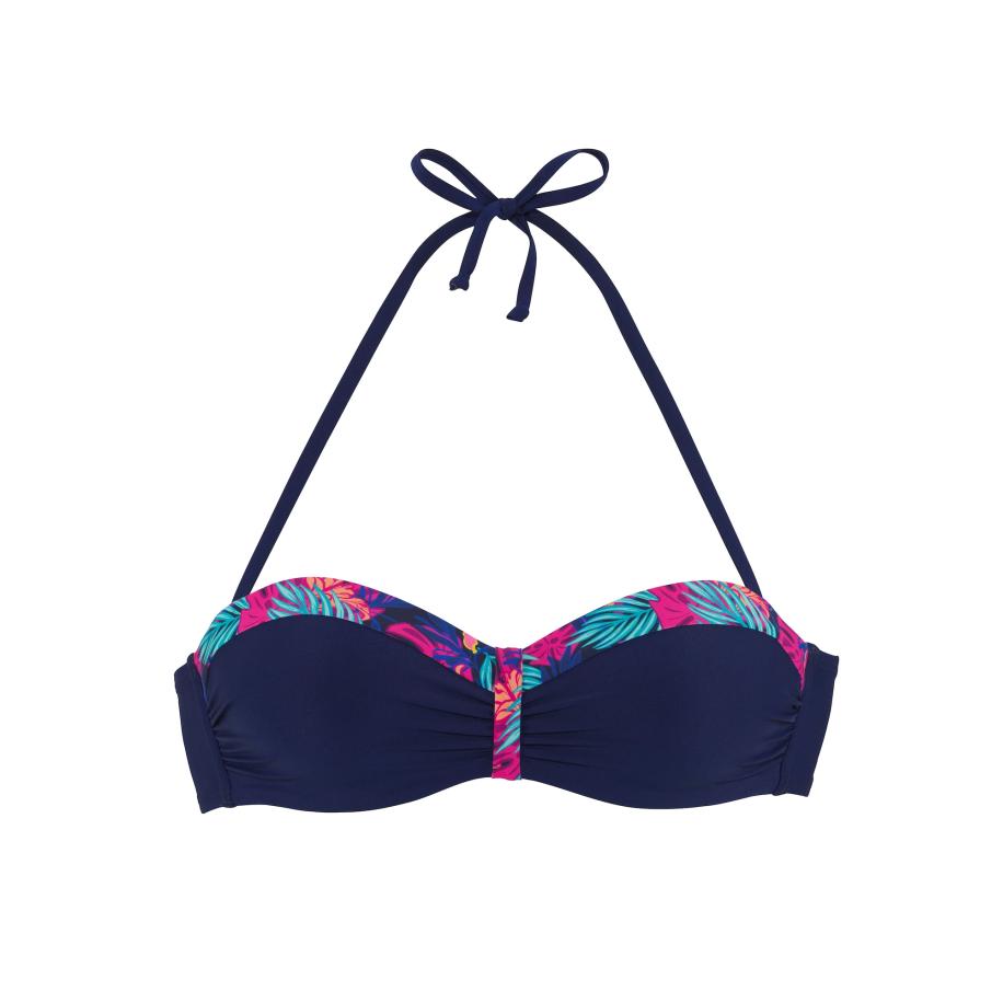 Lascana LASCANA Bikinitop navy / turquoise / donkerblauw / donkerroze -