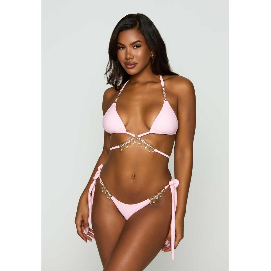 Moda Minx Moda Minx Bikinibroek Seychelles goud / rosa / transparant -