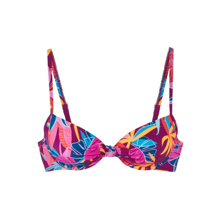 Buffalo BUFFALO Bikinitop blauw / geel / bessen / oranje -