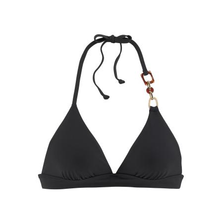 Lascana LASCANA Bikinitop Yves crème / bruin / zwart