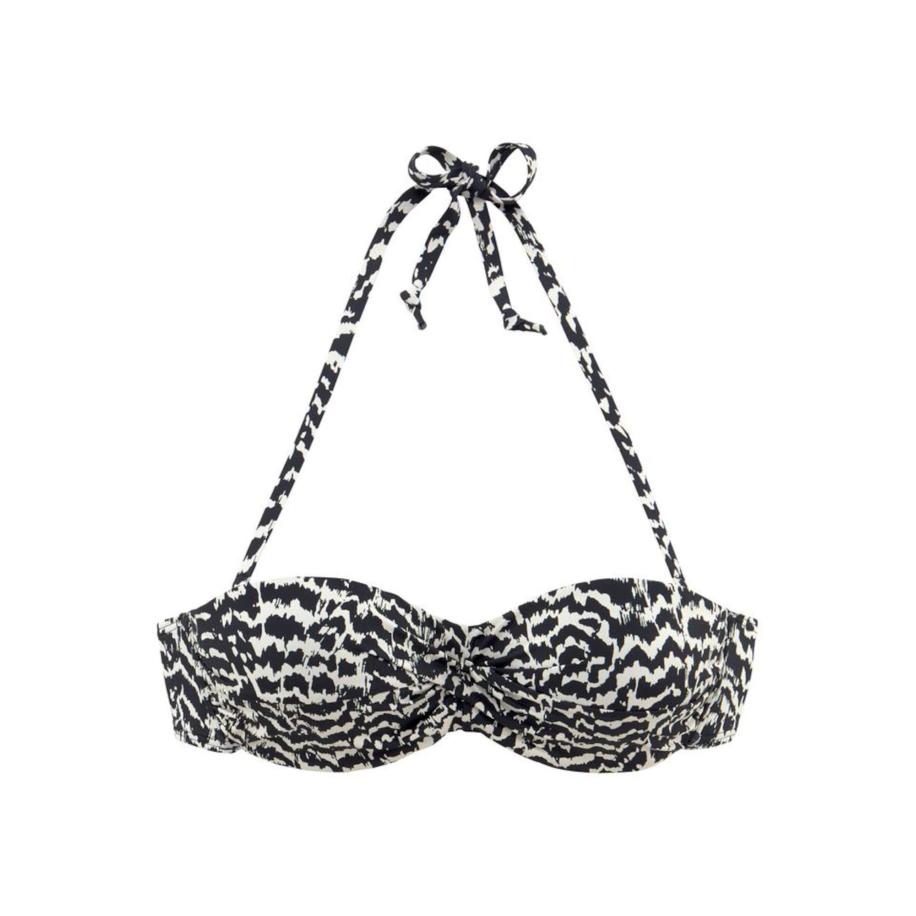 Lascana LASCANA Bikinitop Clara beige / zwart -